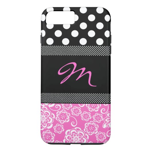スタイリッシュガーリーMonogram iPhone 7プラスケース Case-Mate iPhoneケース (裏面)