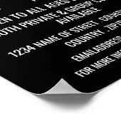 スタイリッシュキーボー広告ドの ポスター (角)