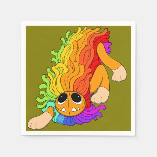 スタイリッシュクポップ・アートのカクテル スタンダードカクテルナプキン (正面)