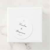 スタイリッシュクラシックスクリプトエレガントウェディングカスタム フェイバータグ (インサイチュ)