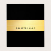 スタイリッシュクラシックトレンディーオールド英語文字金ゴールド 名刺 (外部フラット)