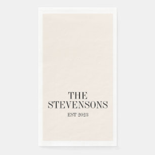 スタイリッシュクラシック姓Est日付アイボリー