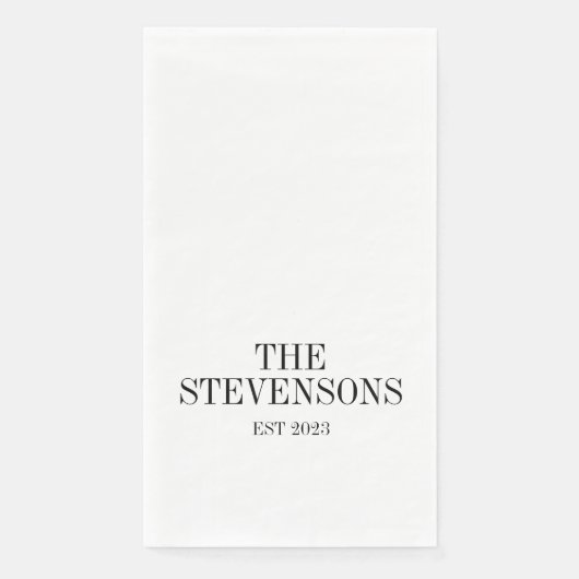 スタイリッシュクラシック家族の姓の更新日（白） (正面)