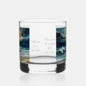 スタイリッシュクラシック満月と海カスタマイズ景 ウイスキーグラス (左)
