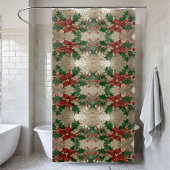 スタイリッシュクリスマスのシャワーカーテン シャワーカーテン