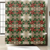 スタイリッシュクリスマスのシャワーカーテン シャワーカーテン