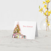 スタイリッシュクリスマスカード カード (黄色い花)