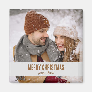 スタイリッシュクリスマスギフト記念写真記念 マグネット