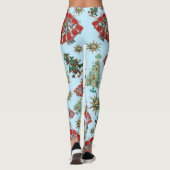 スタイリッシュクリスマスツリーきらきら光る宝石 レギンス (裏面)