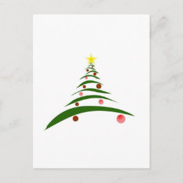 スタイリッシュクリスマスツリー シーズンポストカード