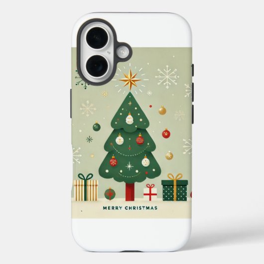 スタイリッシュクリスマスツリーIPhoneケース🎄| 限定贈与 Case-Mate iPhoneケース (裏面)