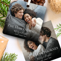 スタイリッシュクリスマスミニマルかわいいおもしろいカップル2枚の写真