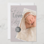 スタイリッシュクリスマス写真平和ラブジョイ シーズンカード (正面)