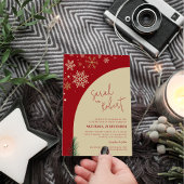 スタイリッシュクリスマス写真結婚Arch 招待状