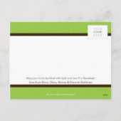 スタイリッシュクリスマス葉書：: stripedstitch 6P シーズンポストカード (裏面)