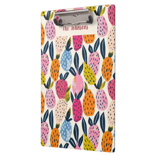 スタイリッシュクリップボード、フルーツデザイン、耐久性) クリップボード (左)