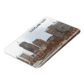 スタイリッシュクリーブランドオハイオスカイラインビュー マグネット (左側)