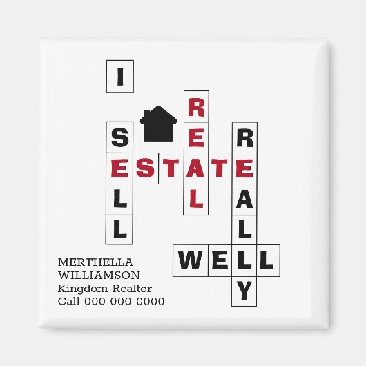 スタイリッシュクロスワードIはエスティ実在ングマグネットを販売 マグネット (正面)