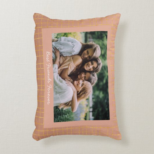 スタイリッシュグラデーショングランジ金ゴールド中和BFF写真 アクセントクッション (正面(垂直))