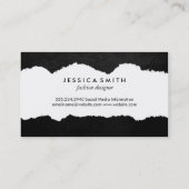 スタイリッシュグランジ破れ 名刺 (裏面)