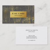 スタイリッシュグランジ金ゴールドフェイク 名刺 (正面/裏面)