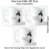 スタイリッシュグリッターカスタムスパークルクイーン036ノベルティ コーヒーマグカップ