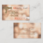 スタイリッシュグリッターヘアドライヤー《写真》ぼけ味ロイヤリティカード ロイヤリティカード (正面/裏面)