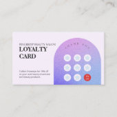 スタイリッシュグリッター美しいネイルサロンロイヤリティカード 名刺 (正面)