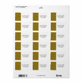 スタイリッシュグリッター金ゴールド ラベル (フルシート)