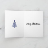 スタイリッシュコンテンポラリーエレガント青の木 カード (内部)