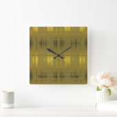 スタイリッシュゴールド スクエア壁時計 (ホーム)