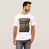 スタイリッシュゴールド TODAY'S GOAL DRINK GOOD WHISKY Tシャツ (正面フル)