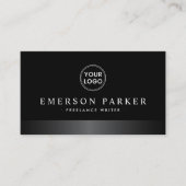 スタイリッシュサテン縁どグロカスタムゴプロフェッショナル 名刺 (正面)