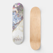 スタイリッシュサボテンと多肉質のデザイン スケートボード (正面)