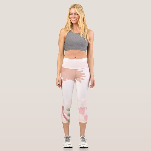 スタイリッシュサポート：女性のためのヨガパンツ&レギンス カプリレギンス (正面)