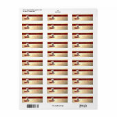 スタイリッシュサンタ帽子の猫 ラベル (フルシート)