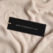 スタイリッシュシグネチャスクリプト黒つるラベル スキニー名刺