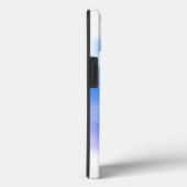 スタイリッシュシックグラデーションピンクの水色モノグラムの Case-Mate iPhoneケース (裏面 / 右)