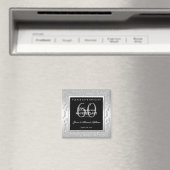 スタイリッシュシルバーダイヤモンド 結婚60周年記念 マグネット (インサイチュ (食洗機))