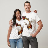 スタイリッシュシルバー WHISKY SPLASH Tシャツ (ユニセックス)