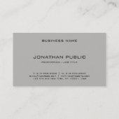 スタイリッシュシンプルデザインモダンテンプレートプロフェッショナル 名刺 (裏面)