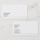 スタイリッシュシンプルデザインモダントレンディークールプレーン 名刺 (正面/裏面)