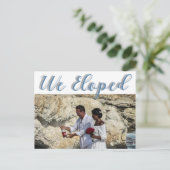 スタイリッシュシンプルトレンディー写真の取り消し告知 シーズンポストカード (スタンド正面)