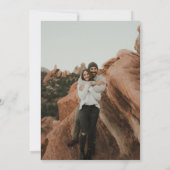 スタイリッシュシンプルフルフォト両面 セーブザデート (裏面)