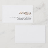 スタイリッシュシンプルプレーンモダン名刺 名刺 (正面/裏面)