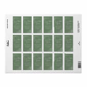 スタイリッシュシンプルミニマルエレガントモダンセージ ラベル (フルシート)