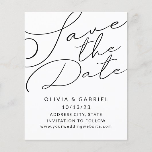 スタイリッシュシンプルミニマルエレガント書道 (正面)