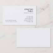 スタイリッシュシンプルモダンエレガント会社テンプレート 名刺 (正面/裏面)