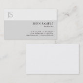 スタイリッシュシンプルモダンプロフェッショナルプレーンシック・ルクセ 名刺 (正面/裏面)