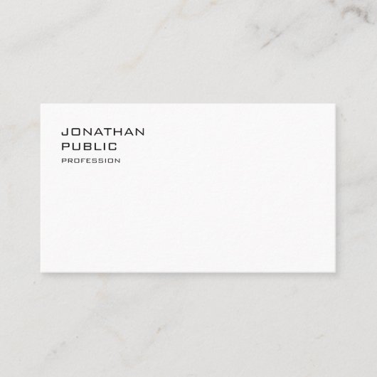 スタイリッシュシンプル平滑モダン者エレガント 名刺 (正面)